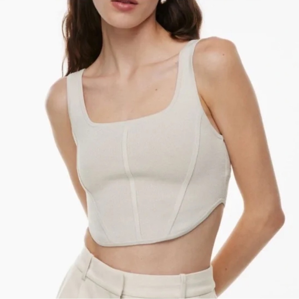 *HOUSE OF HARLOW 1960* Cream Crop Top Size Medium